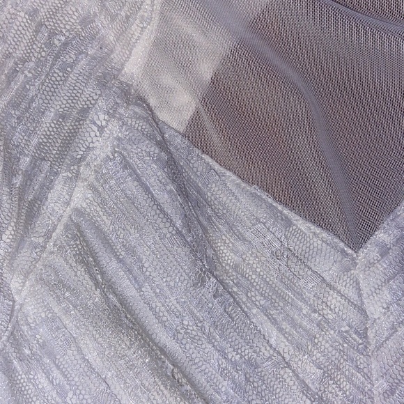 Guess White Lace + Mesh Dress - Picture 10 of 12